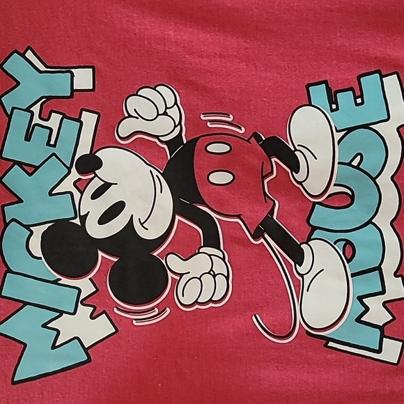 JUMPING BEANS BOYS RED MICKEY MOUSE THERMAL LONG SLEEVE "SKATER" TEE SIZE 8 - Picture 3 of 8